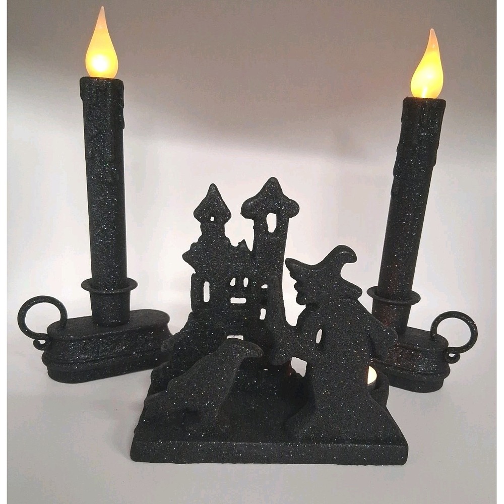 Trick-or-Treat Treasure Bundle Halloween Tea Light Silhouette & Colonial Candles